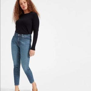 Everlane 27 Skinny Mid-Wash Blue Jeans High Rise